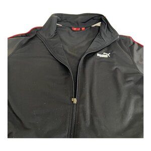 PUMA Full Zip Mens Athletic Stripe XL Jacket Sports Windbreaker  READ